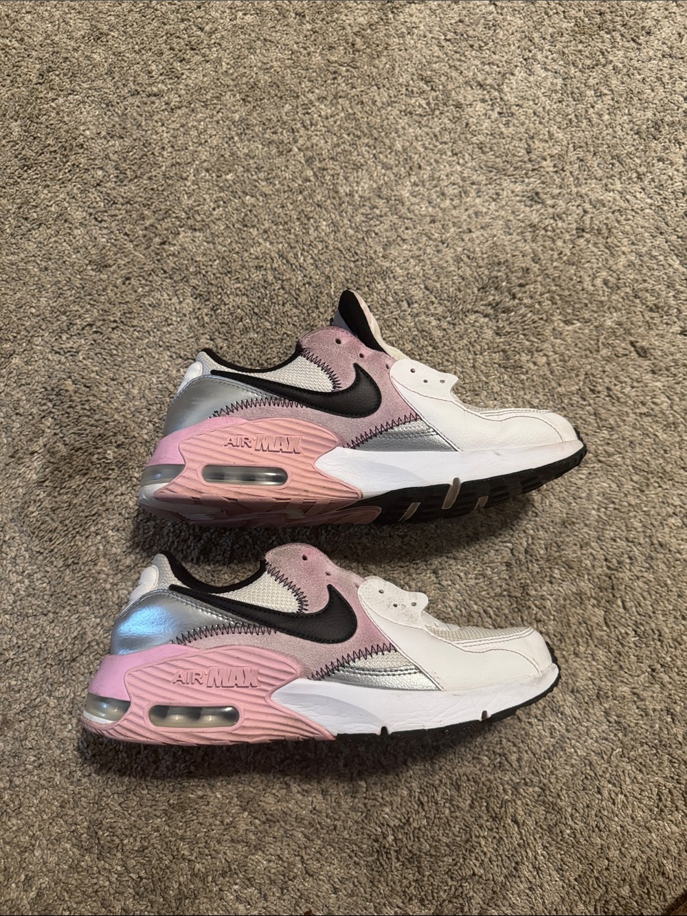 Nike Women’s Air Max White, Pink & Black Sneakers